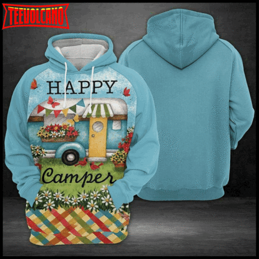 Happy Camper 3D Printed Hoodie