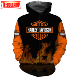 Harley-davidson 3D Printed Hoodie