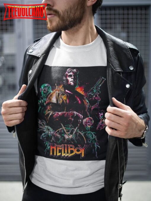 Hellboy Movie Poster T-Shirt, Action Movie Fan Gift T Shirt