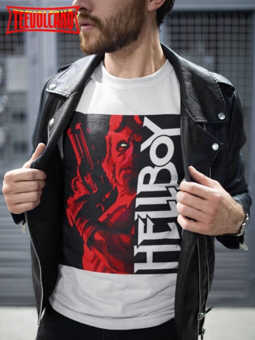 Hellboy Soft T Shirt, Retro 00s Movie Stylized Graphic T Shirt