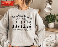 Hocus Pocus Broom Co Sweatshirt, Halloween Crewneck Sweatshirts