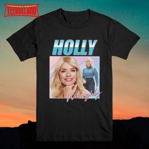 Holly Willoughby T Shirt Vintage Style Homage T-shirt