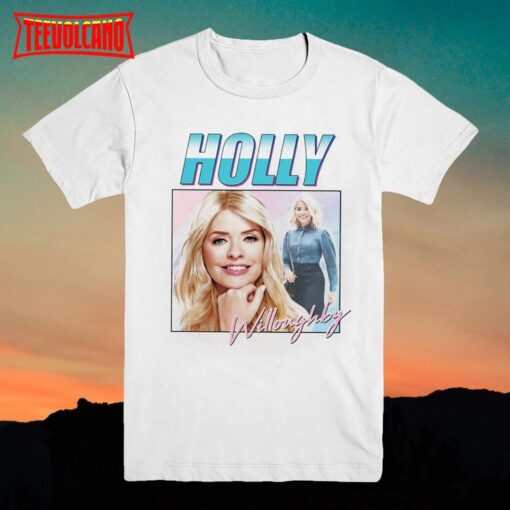 Holly Willoughby T Shirt Vintage Style Homage T-shirt