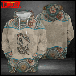 Horse Mandala 3D Printed Hoodie