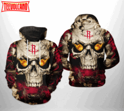 Houston Rockets NBA Skull 3D Printed Hoodie