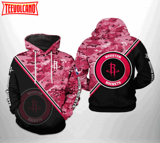 Houston Rockets NBA US Camo Team 3D Printed Hoodie