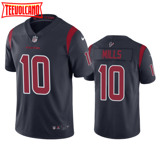 Houston Texans Davis Mills Navy Color Rush Limited Jersey