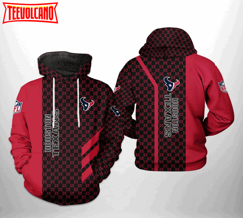 NFL Houston Texans Red Hoodie, Zip Hoodie 3D All Over Print For Fans