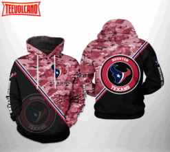 Houston Texans NFL Camo Team 3D Printed Hoodie