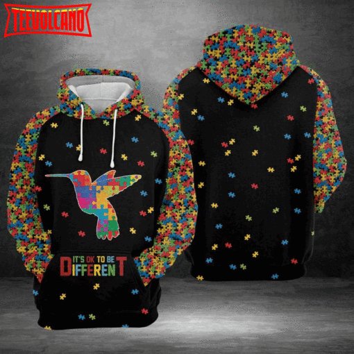 Humingbird Austism 3D Printed Hoodie