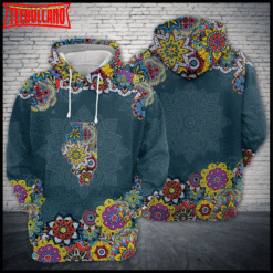 Illinois State Mandala 3D Printed Hoodie