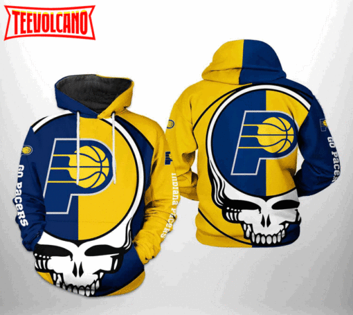 Indiana Pacers NBA Grateful Dead 3D Printed Hoodie