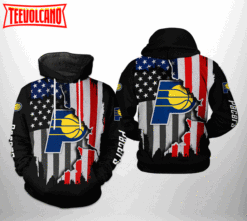 Indiana Pacers NBA US Flag Team 3D Printed Hoodie