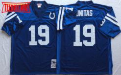 Indianapolis Colts Johnny Unitas Blue Throwback Jersey