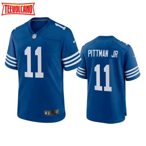 Indianapolis Colts Michael Pittman Jr Blue Throwback Jersey