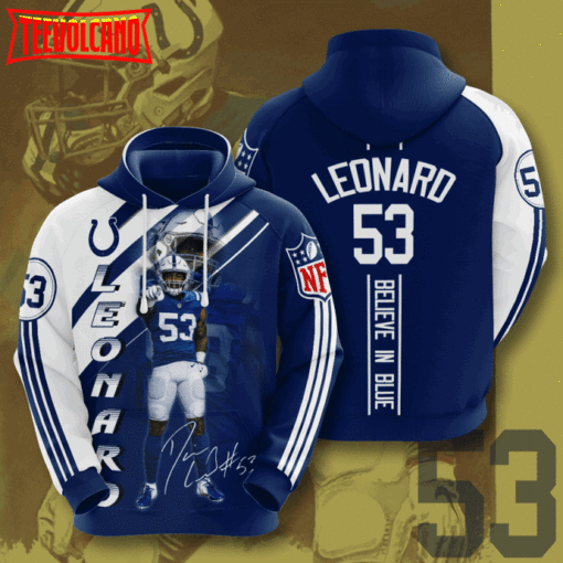 Indianapolis Colts NFL Darius Leonard 3D Printed Hoodie