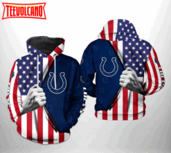 Indianapolis Colts NFL US Flag Team 3D Printed Hoodie