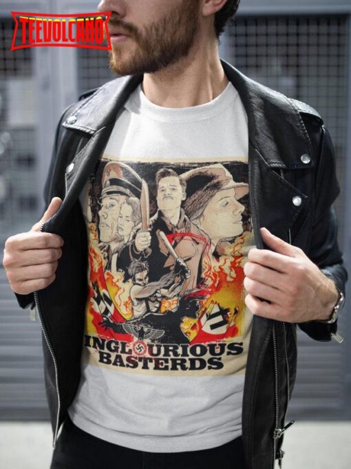 Inglorious Basterds Soft T Shirt, Quentin Tarantino Movie Fan Graphic T Shirt