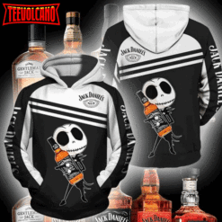 Jack Skellington Jack Daniels 3D Printed Hoodie