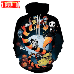 Jack Skellington Nightmare Before Christmas Cute Art 3D Hoodie