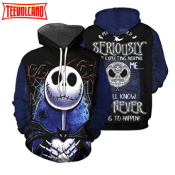 Jack Skellington Seriously Expecting Normal Pumpkin 3D Hoodie