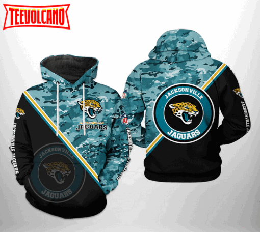 Jacksonville Jaguars NFL Camo Team 3D Printed Hoodie