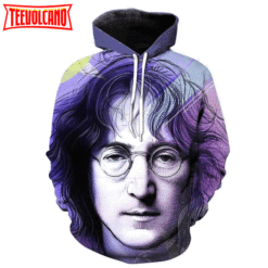 John Lennon 3D Printed Hoodie