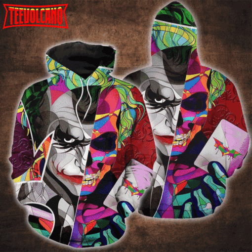 Joker Color Mesmerize Art 3D Printed Hoodie