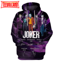 Joker Legends Character Signature 3D Printed Hoodie