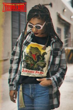 Jurassic Park Movie Poster T Shirt, 90s Movie Nostalgia T Shirt