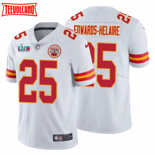 Kansas City Chiefs Clyde Edwards-Helaire Super Bowl LVII White Jersey