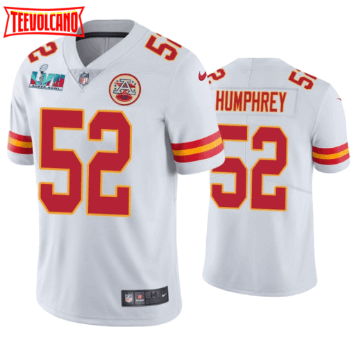 Kansas City Chiefs Creed Humphrey Super Bowl LVII White Jersey