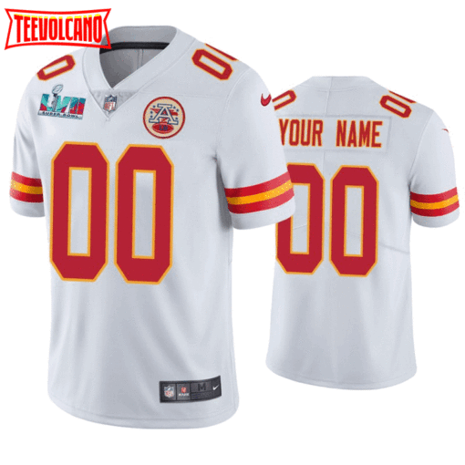 Kansas City Chiefs Custom Super Bowl LVII White Limited Jersey