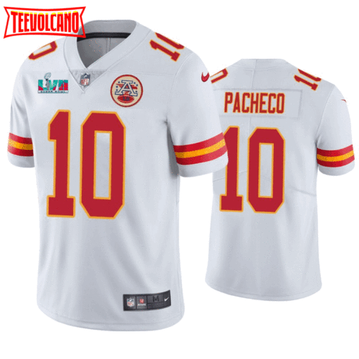 Kansas City Chiefs Isaih Pacheco Super Bowl LVII White Limited Jersey