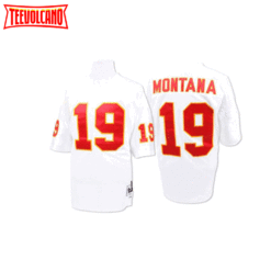 Kansas City Chiefs Joe Montana White Throwback Jersey