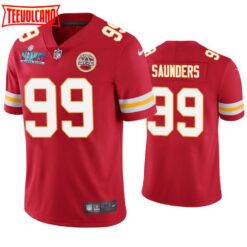 Kansas City Chiefs Khalen Saunders Super Bowl LVII Red Jersey