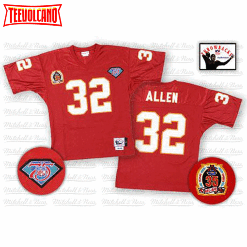 Kansas City Chiefs Marcus Allen Red 35th 75th Anniversary Throwback Jersey