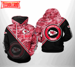 Kansas City Chiefs NFL Camo Team 3D Printed Hoodie