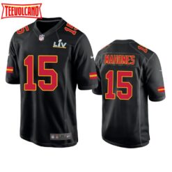 Kansas City Chiefs Patrick Mahomes II Black Fashion Super Bowl LV Jersey