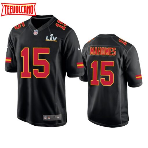 Kansas City Chiefs Patrick Mahomes II Black Fashion Super Bowl LV Jersey