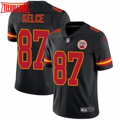 Kansas City Chiefs Travis Kelce Black Color Rush Limited Jersey