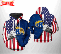 Kent State Golden Flashers NCAA US Flag 3D Printed Hoodie