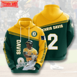 Khris Davis Oakland Athletics 3D Printed Hoodie