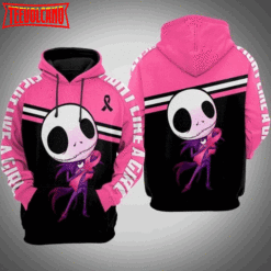 Kid Jack Skellington Breast Cancer 3D Printed Hoodie