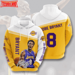 Kobe Bryant 8 NBA Legend Los Angeles Lakers 3D Printed Hoodie