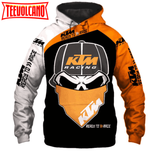 KTM Ready To Race Skull Ktm Racing Nice Gift Home Decor Rectangle Area Rug Hoodie