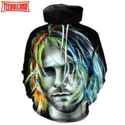 Kurt Cobain 3D Printed Hoodie