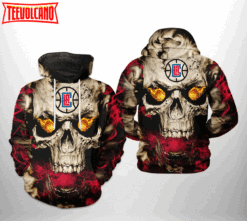 LA Clippers NBA Skull 3D Printed Hoodie