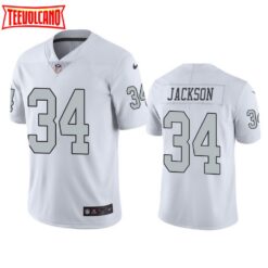 Las Vegas Raiders Bo Jackson White Color Rush Jersey