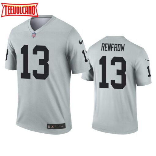 Las Vegas Raiders Hunter Renfrow Silver Inverted Jersey